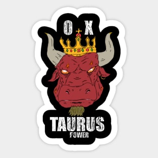 ox taurus power Sticker